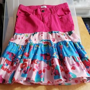 New handmade Trolls ruffled skirt